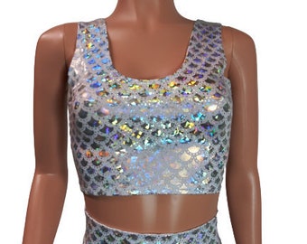 Rainbow Peekaboo Halter top crop top EDC EDM festival party dance Rave Zanza Designs Clothing