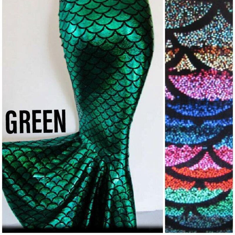Felt Mermaid Skirt in Green