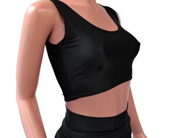 black spandex tank top