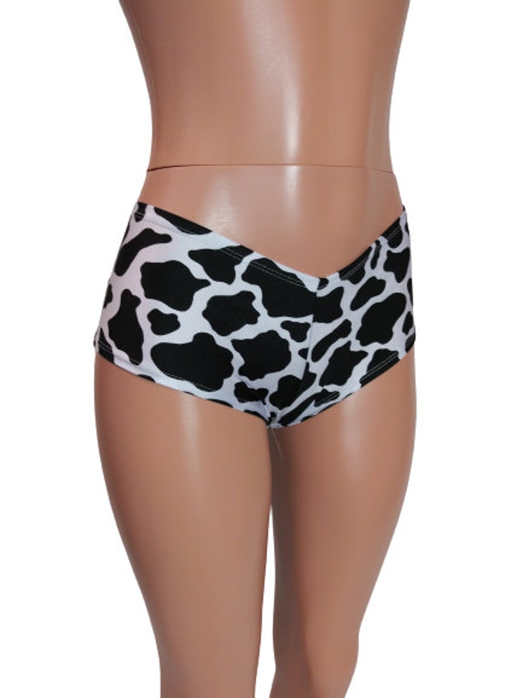 Cow Print Short Shorts Booty Shorts Festival EDC EDM Dancer