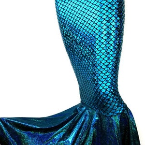 Girls Mermaid Skirt fish tail shimmering Turquoise scale skirt Pageants Dance Performance