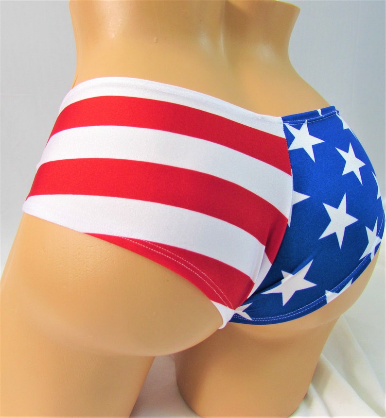 Booty Shorts Flag Shorts Red White And Blue Shorts Danc