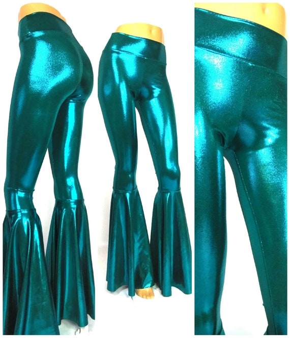 latex bell bottom pants