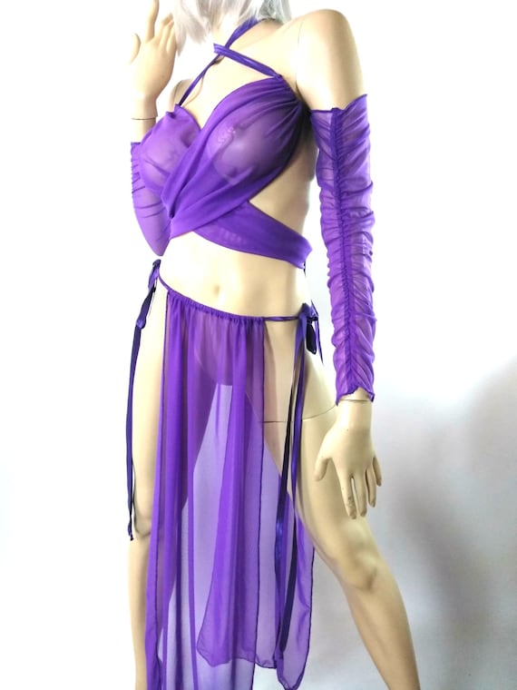 15 Colors! Gorean Slave Sheer Purple Role Play Costume-white_ All Year-for Your Kajira Fingerless Gloves- Zanzadesigns - Etsy 15 Colors! Gorean Slave Sheer Purple Role Play Costume-white_ All Year-for Your Kajira Fingerless Gloves- Zanzadesigns - Etsy