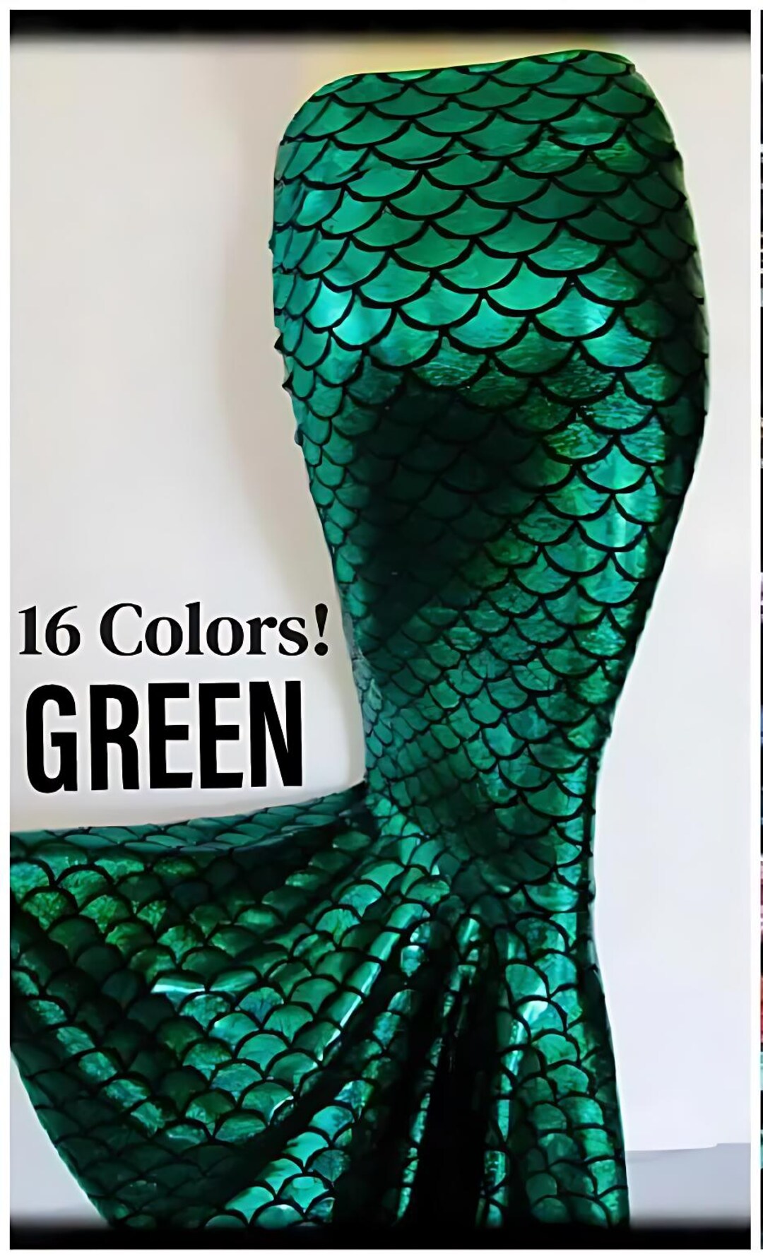 Green Mermaid Skirt Fish tail, Stretch Costume Party ZanzaDesignsClothing Festival party Mermaid feels