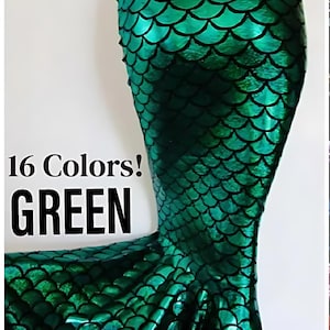 Green Mermaid Skirt Fish tail, Stretch Costume Party ZanzaDesignsClothing Festival party Mermaid feels