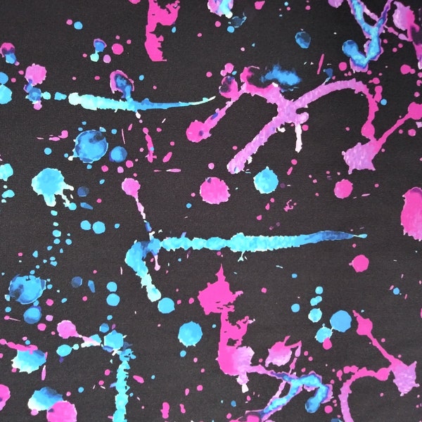 Paint Splatter Fabric Etsy