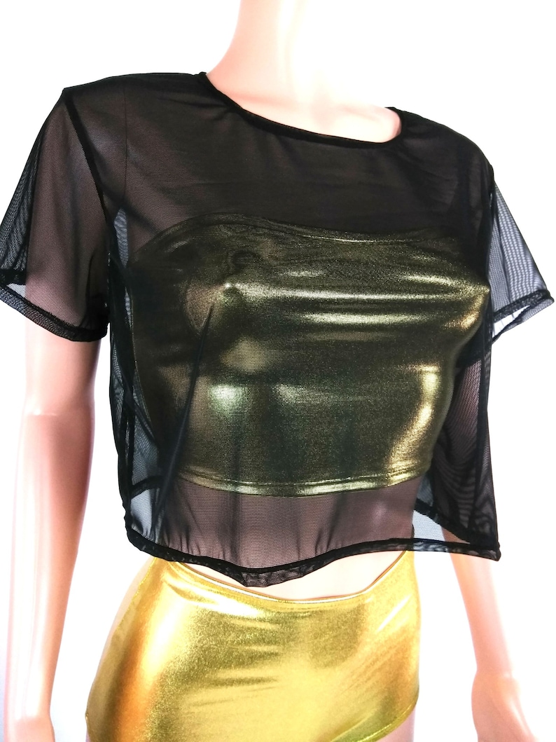 sheer dance top