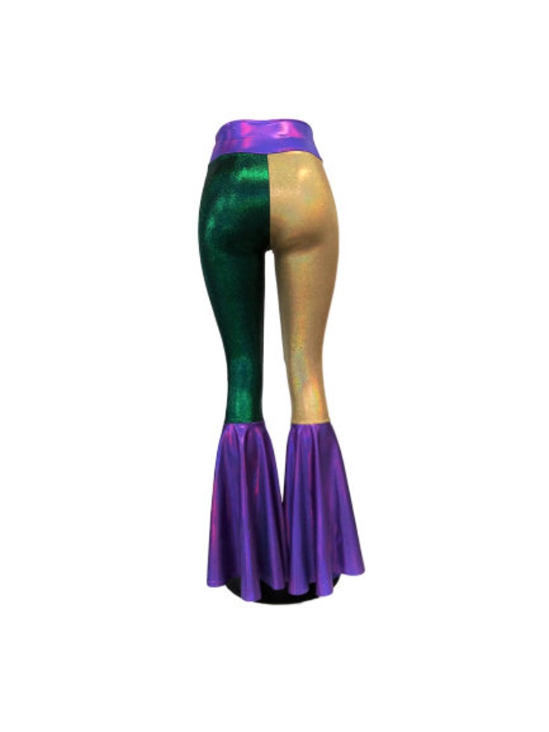 mardi gras flare leggings