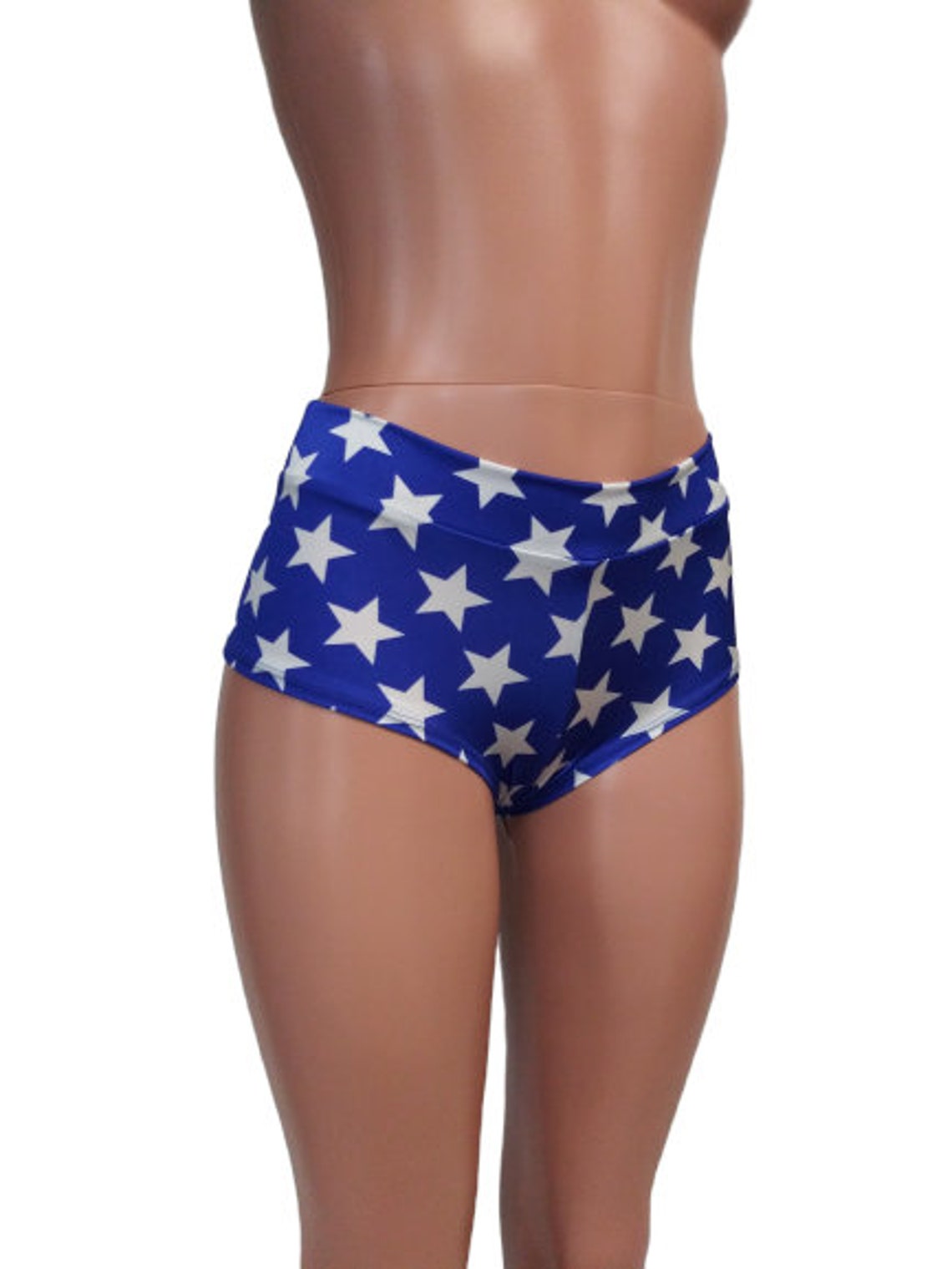 30 Colors Booty Shorts Rave Bottoms Cheeky Shorts Blue White Etsy