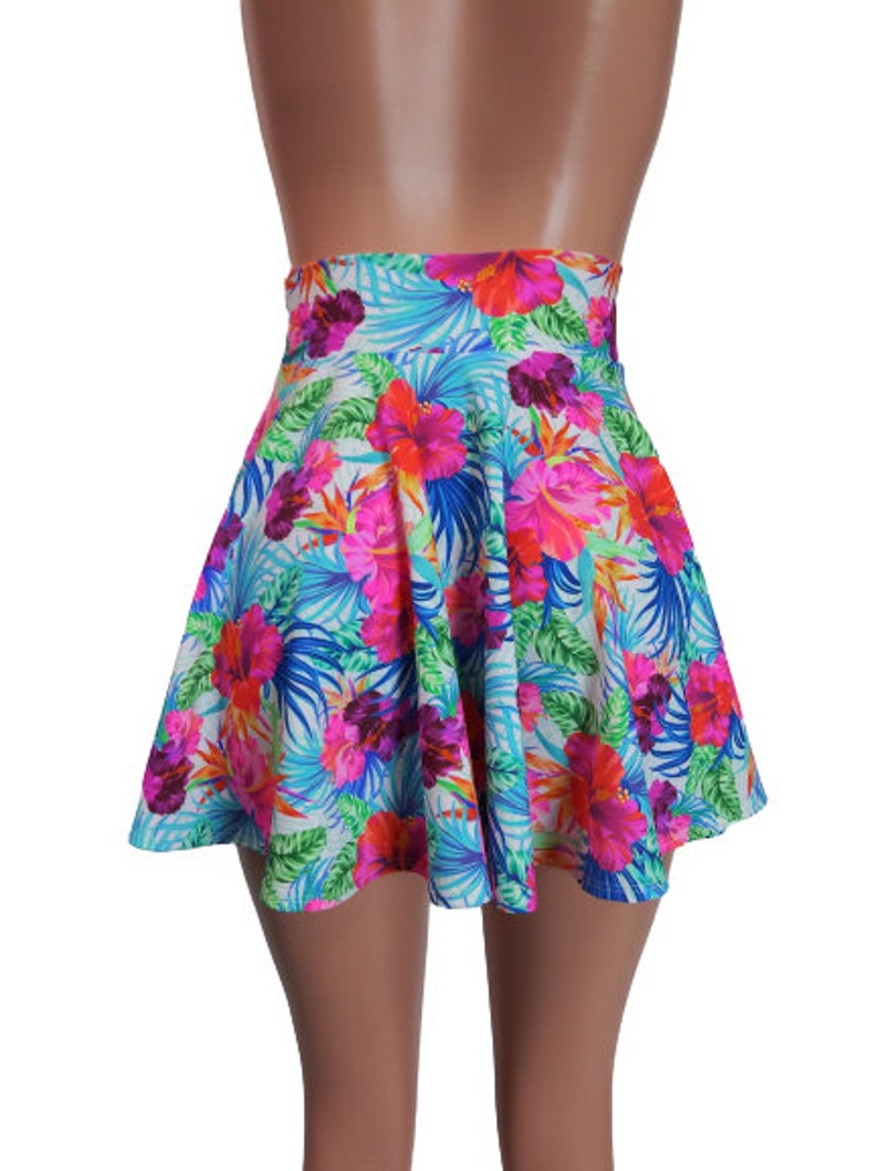 Hawaiian Hibiscus Skater Skirt Circle Skirt Comes in - Etsy