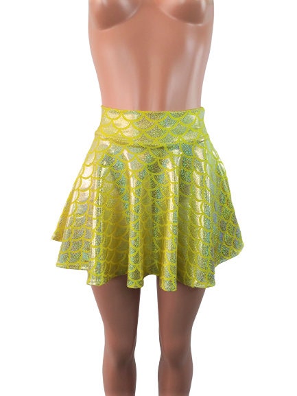 Plus size yellow 2025 skater skirt