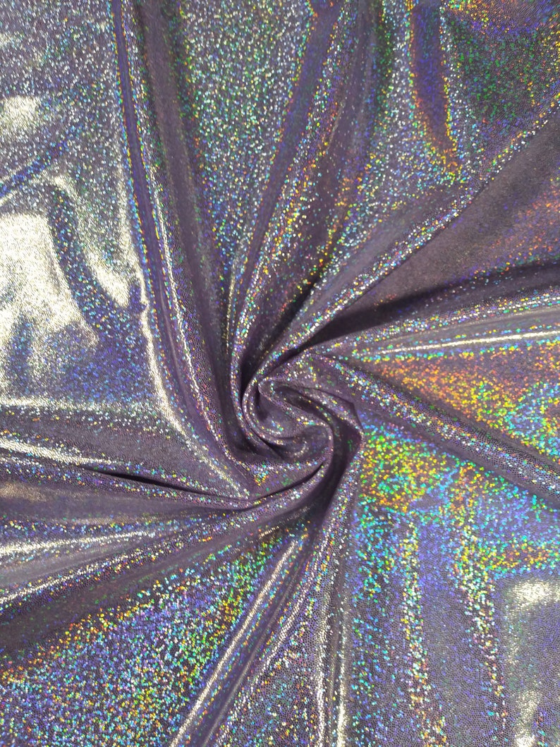 Lilac Silver 4 way stretch fabric Light pink lilac sparkling Spandex print fabric sold by the Yard 1/4, 1/2 image 1