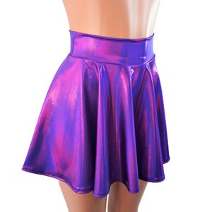 Grapeade Purple Skater skirt, Circle skirt Soft flowing fabric comes in 10,12,15, and 19 lengths Clubwear, Rave Wear image 3