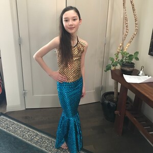 16 Colors! Childs Mermaid Skirt Fish Tail, Stretch Costume Party ...