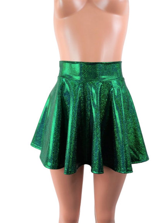 Green Sparkle Skater Skirt Circle Skirt Comes in | Etsy