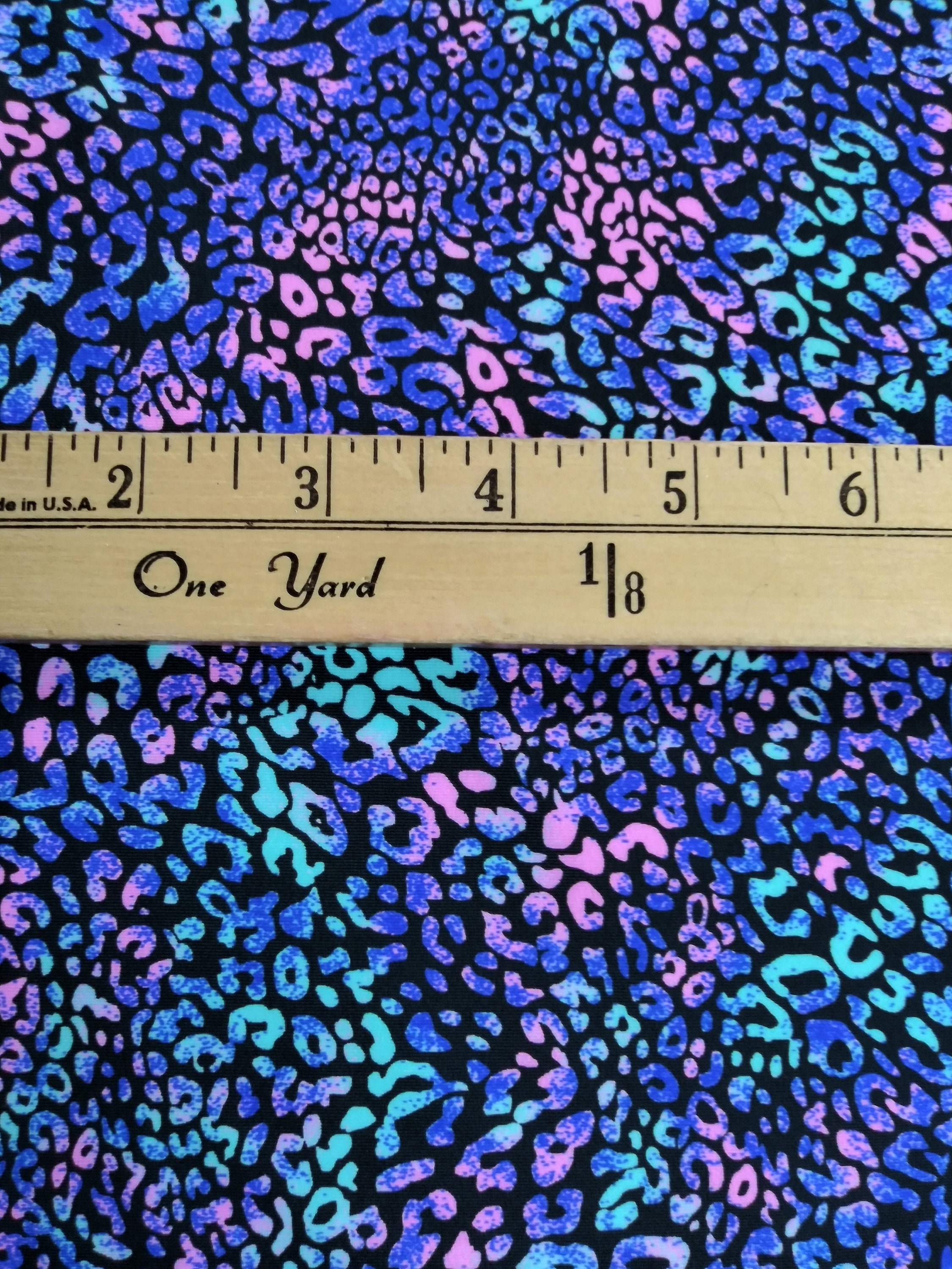 Pastel Leopard fabric Spandex print fabric sold by the forth | Etsy