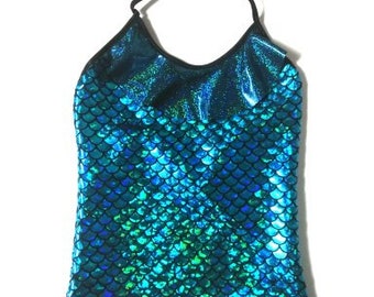 17 Colors! Girls Mermaid Top Childs top Dance Pageants Gymnastics Performance Halloween