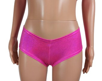 27 Colors! Cheeky booty shorts Holographic festival party dance EDC EDM Rave Pole shorts