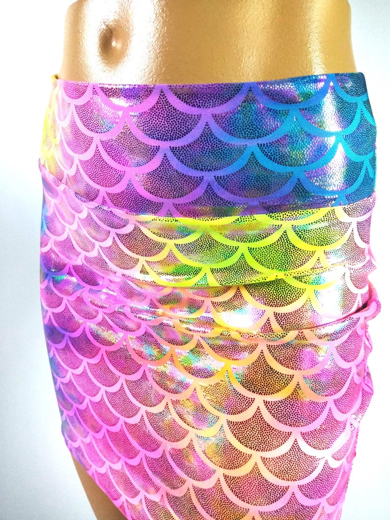 16 Colors Child's Rainbow Mermaid Skirt With Puddle Train - Etsy