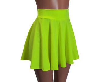 Neon bodycon skirt yellow online