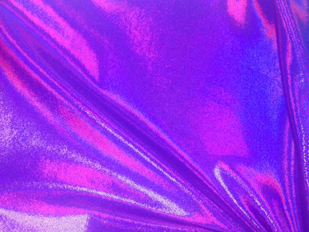 4 Way Stretch Grape Sparkling Hologram Spandex Fabric Sold by - Etsy