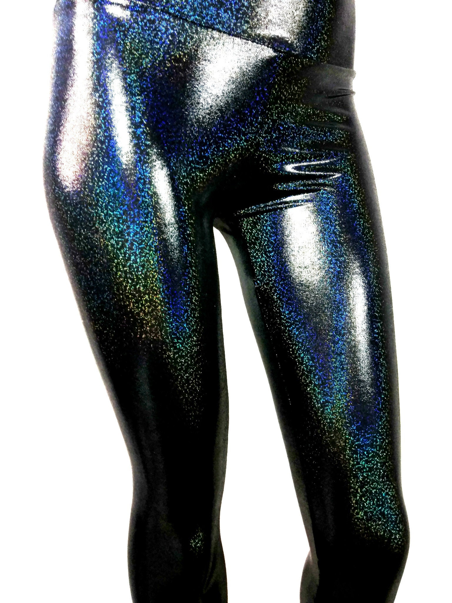 27 Colors Black holographic high waisted Leggings festival dance