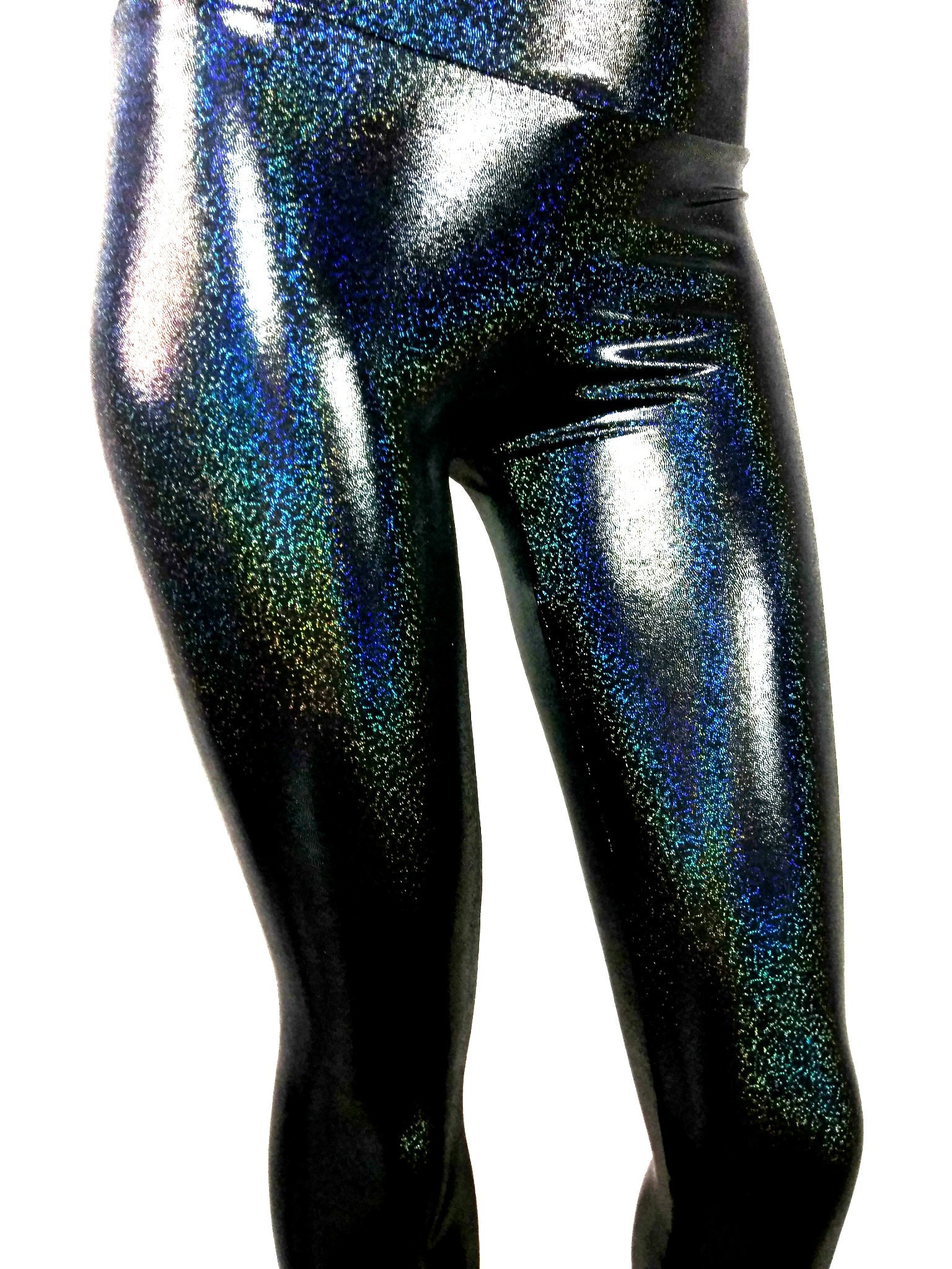 Silver Holographic High Waist Leggings 152181 -  Canada