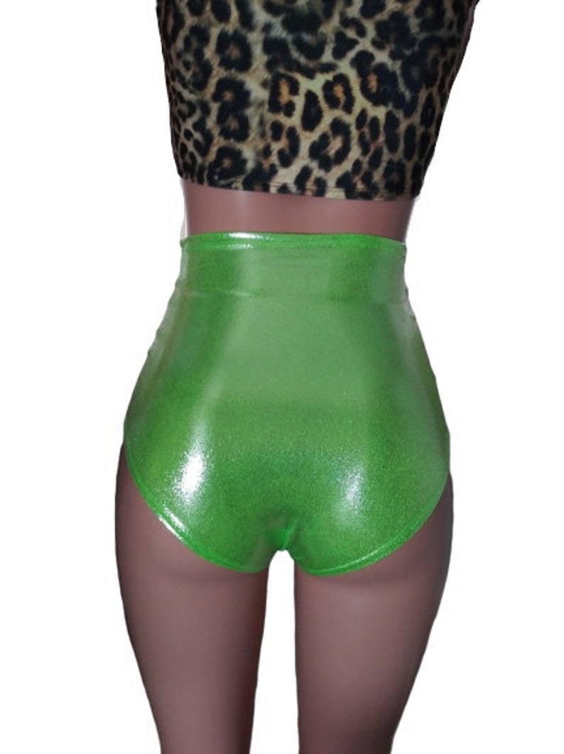 Lime Peridot High waist bottoms shorts Hoop Performance Aerial Zanza EDM Festival EDC Dance Clubwear Rave Wear
