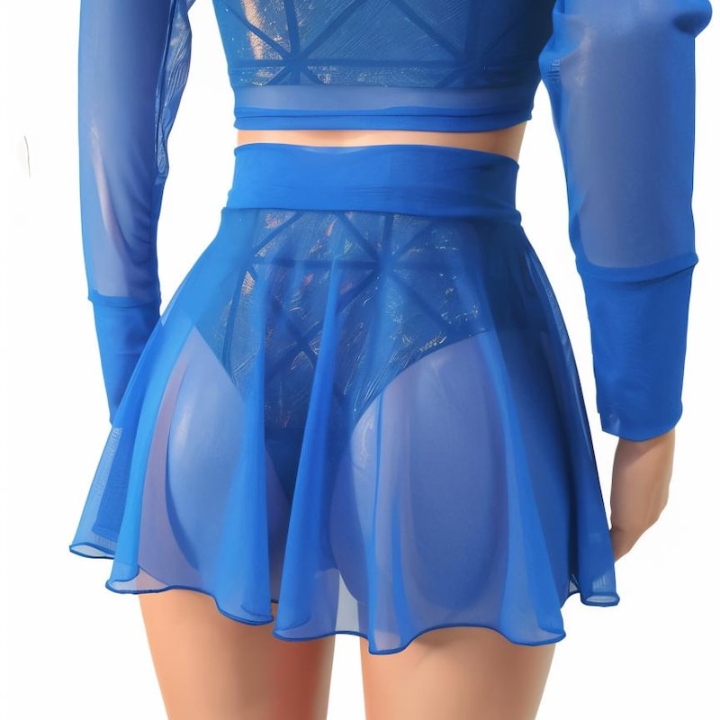 Ultra-Shiny Sissy Micro Mini Skirt