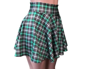 plaid skater skirt xxl