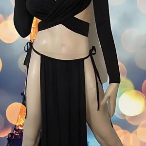 13 Colors Black Gorean Slave Role Play Costume-_ All year-For your Kajira fingerless gloves- ZanzaDesigns