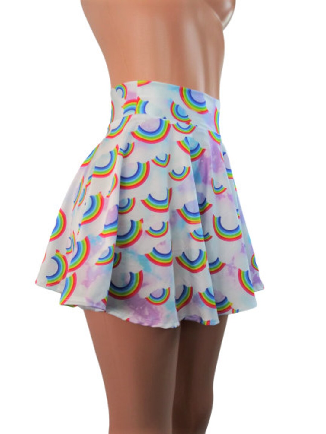 Rainbows & Sky Skater Skirt Circle Skirt Comes in - Etsy