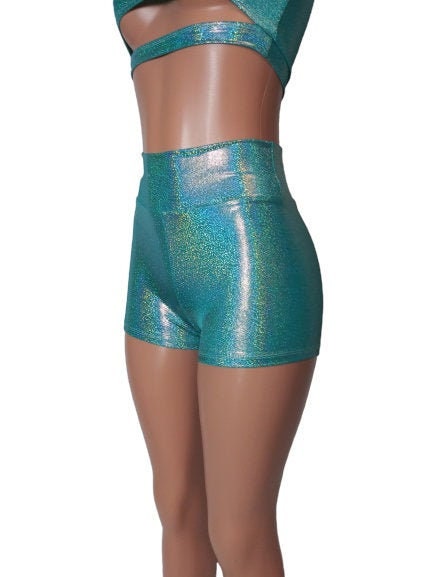 27 Colors High Waisted Holographic Hot 