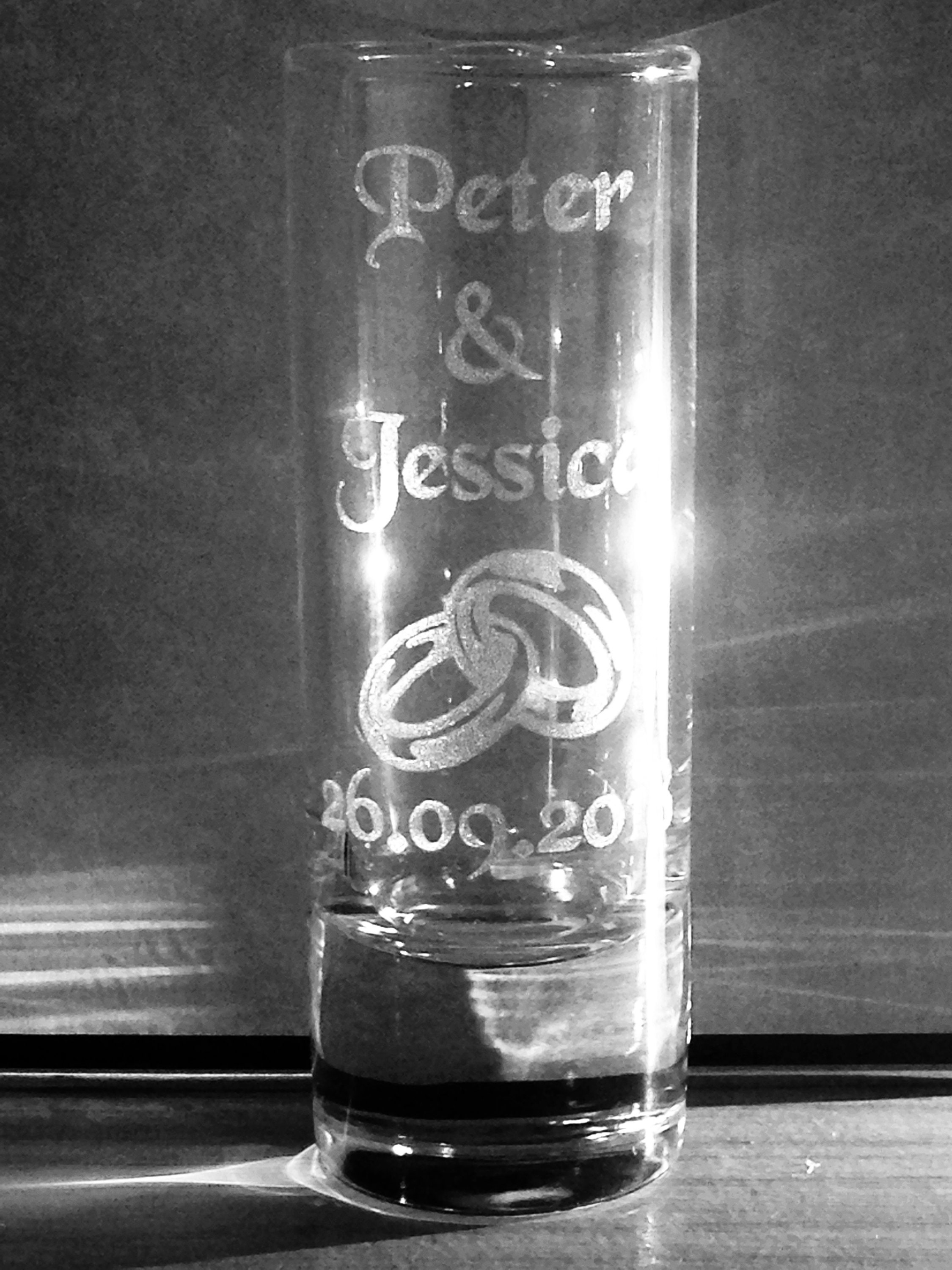 60 Personalised Laser Engraved Wedding Favour Shot Glasses Etsy
