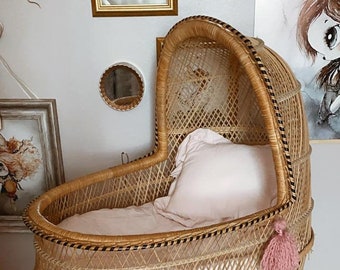 vintage cane bassinet