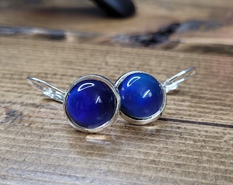 Color Changing Mood Earrings – Silver Plated Dangle Jewelry