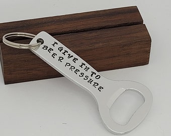 Personalized Bottle Opener Keychain