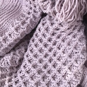 Brunch Crochet Afghan Blanket pattern[Intermediate beginner