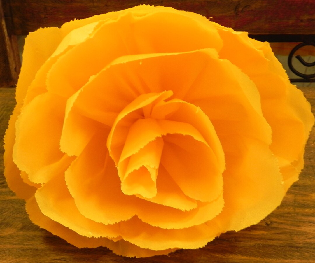 X Large Mexican Paper Flower Orange 13 Diameter we Etsy