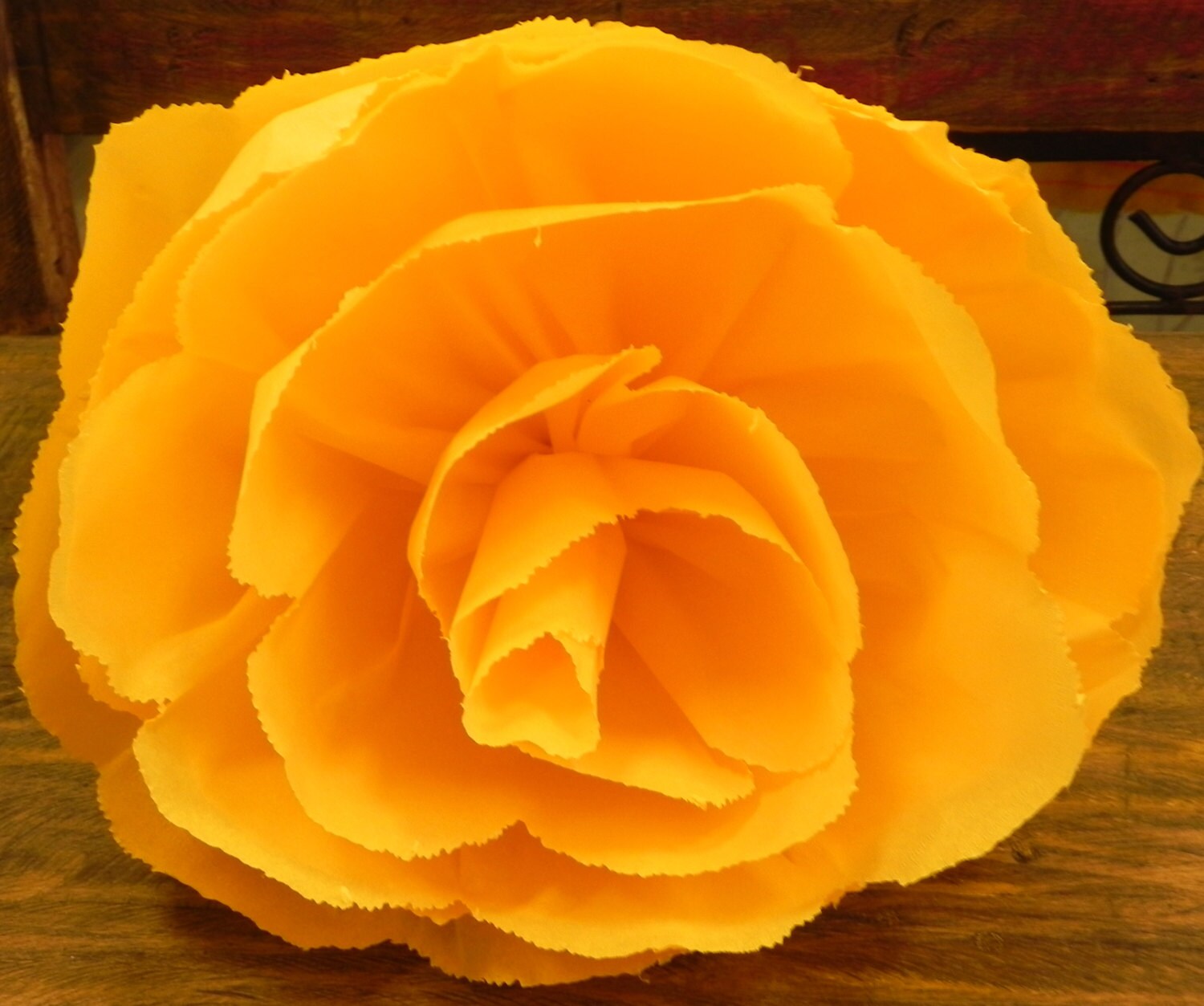 X Large Mexican Paper Flower Orange 13 Diameter we Etsy