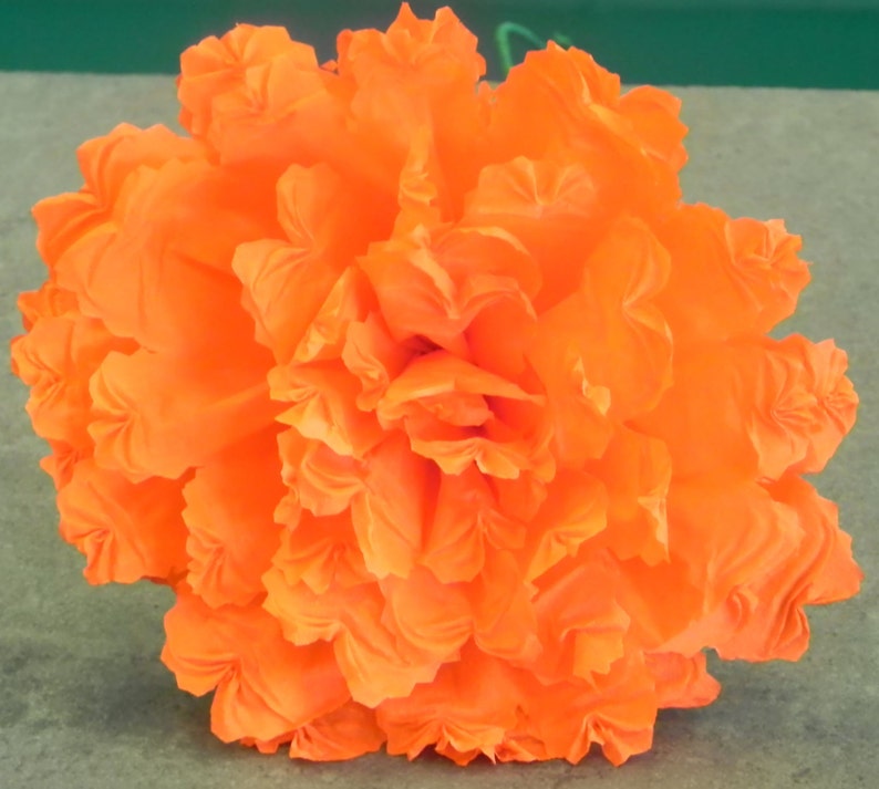 Mexican Crepe Paper Flowers Set of 6 Multicolor Etsy