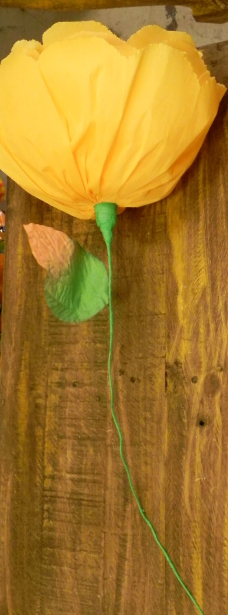 X Large Mexican Paper Flower Orange 13 Diameter we Etsy