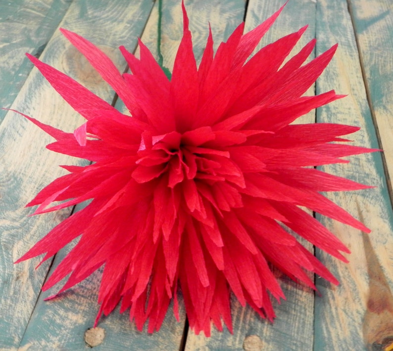 Mexican Crepe Paper Flowers Set of 6 Multicolor we Make Etsy