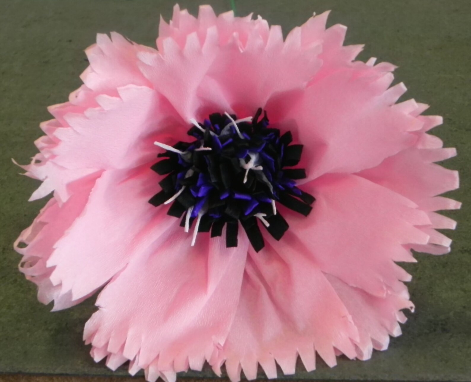 Mexican Crepe Paper Flowers Set of 6 Multicolor Etsy