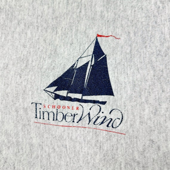 Vintage 90s Schooner Timberwind Crew Sweatshirt L… - image 4
