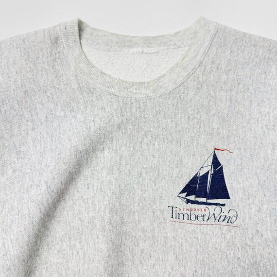 Vintage 90s Schooner Timberwind Crew Sweatshirt L… - image 3