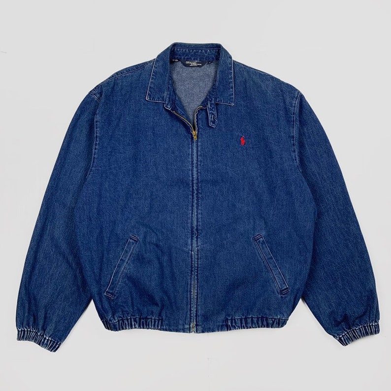 ralph lauren denim bomber jacket