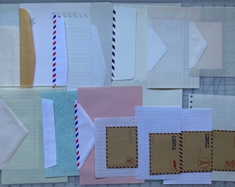 Vintage Stationery/Penpal Snail Mail Paper & Envelopes (14 Sets)