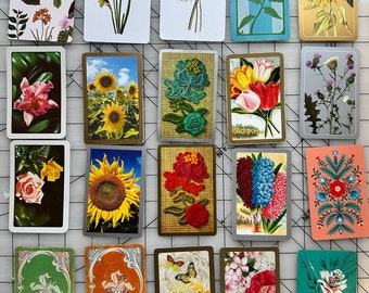 Assorted ATC / Floral theme / FLOWERS / 20 pc